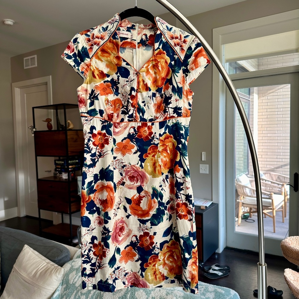 Cotton Floral Qipao Cheongsam